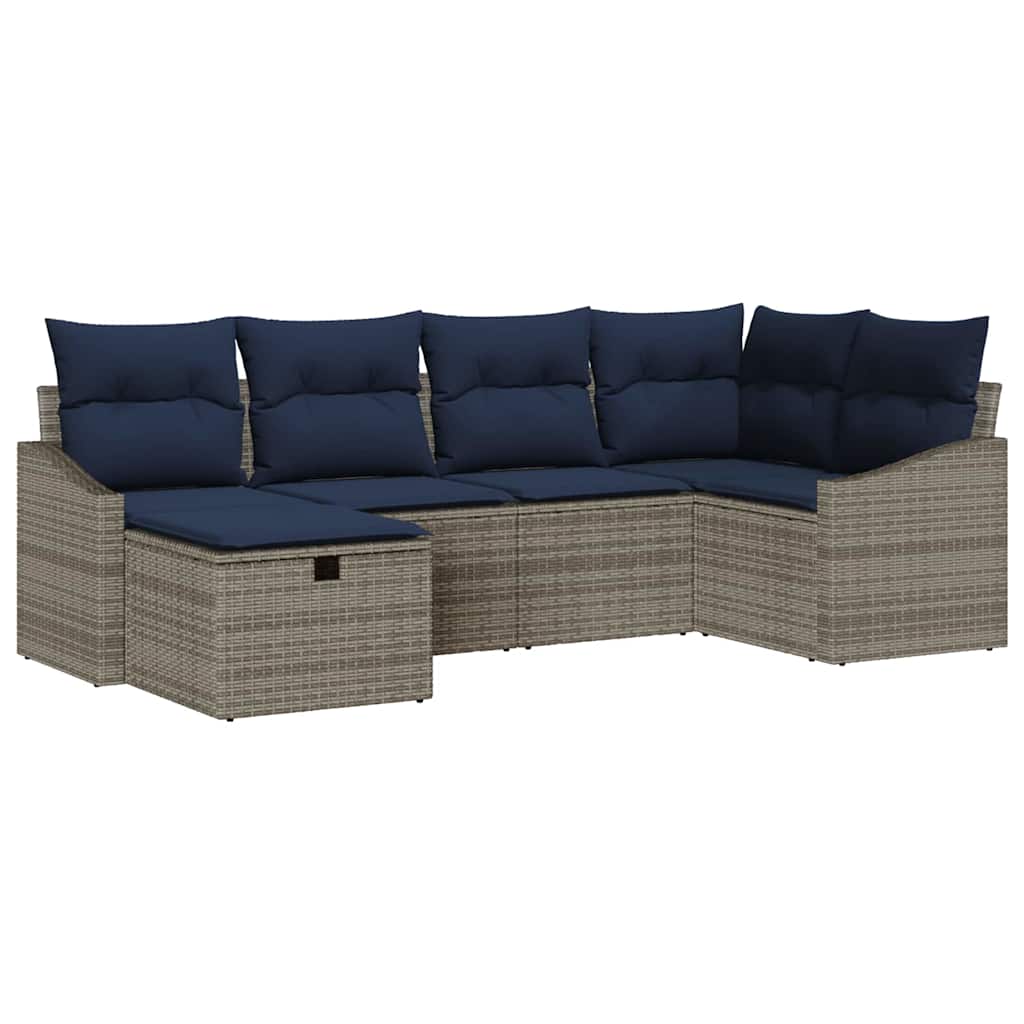 Sofa Sæt med pude 3 pcs polyrattan