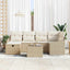 Sofa Sæt med pude 6 pcs polyrattan