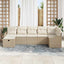 Sofa Sæt med pude 7 pcs polyrattan