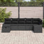 Sofa Sæt med pude 7 pcs polyrattan