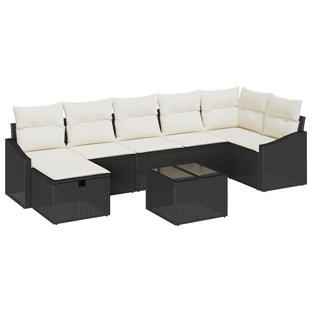 Sofa Sæt med pude 7 pcs polyrattan