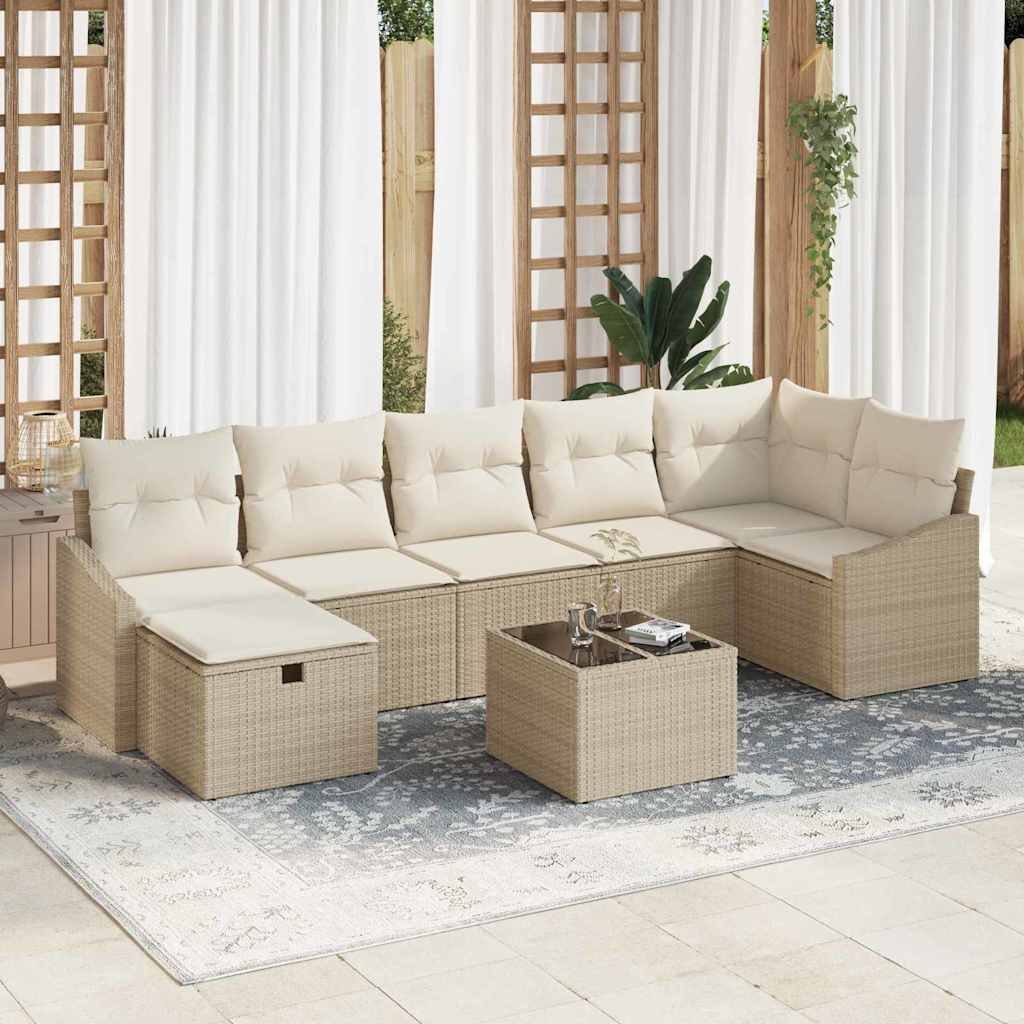 Sofa Sæt 7 stk. polyrattan