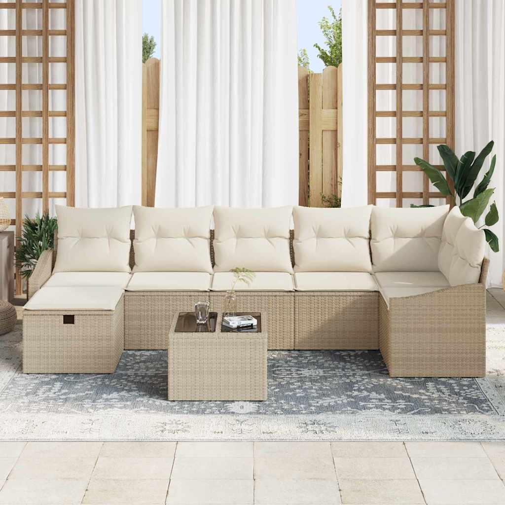 Sofa Sæt 7 stk. polyrattan