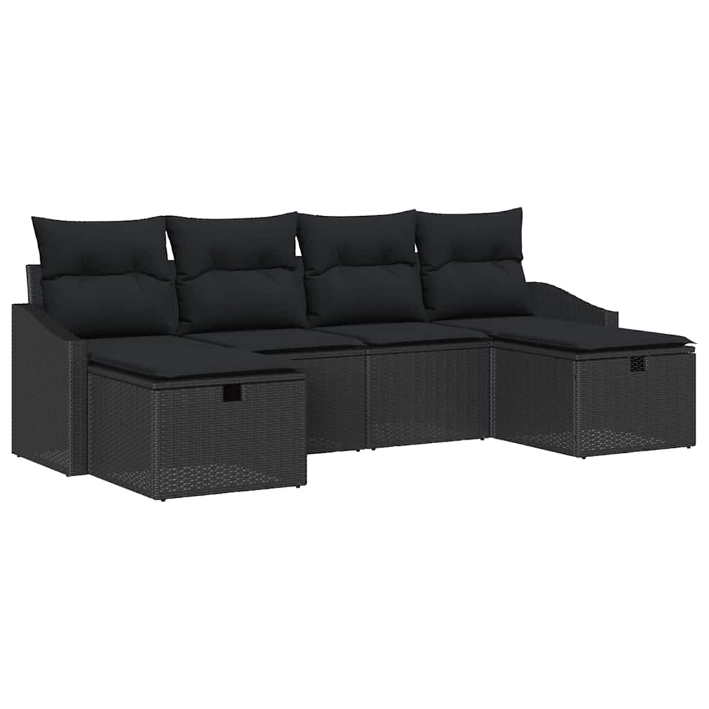 Sofa Sæt 6 stk. polyrattan