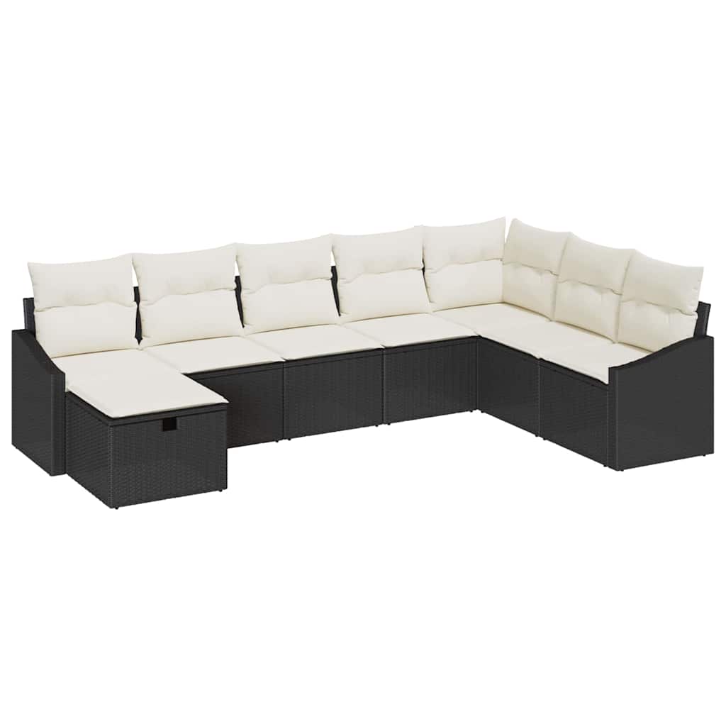 Sofa Sæt med pude 9 pcs polyrattan
