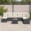 Sofa Sæt med pude 8 pcs polyrattan