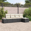 Sofa Sæt med pude 5 pcs polyrattan