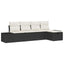 Sofa Sæt med pude 5 pcs polyrattan
