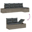 Sofa Sæt med pude 5 pcs polyrattan