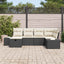 Sofa Sæt med pude 7 pcs polyrattan