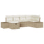 Sofa Sæt med pude 6 pcs polyrattan
