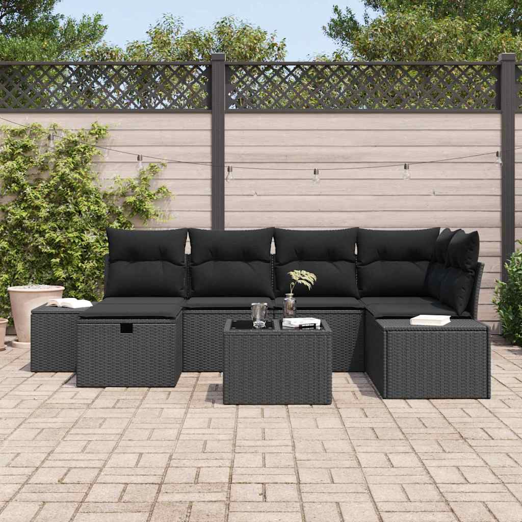 Sofa Sæt 6 stk. polyrattan