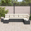 Sofa Sæt med pude 8 pcs polyrattan