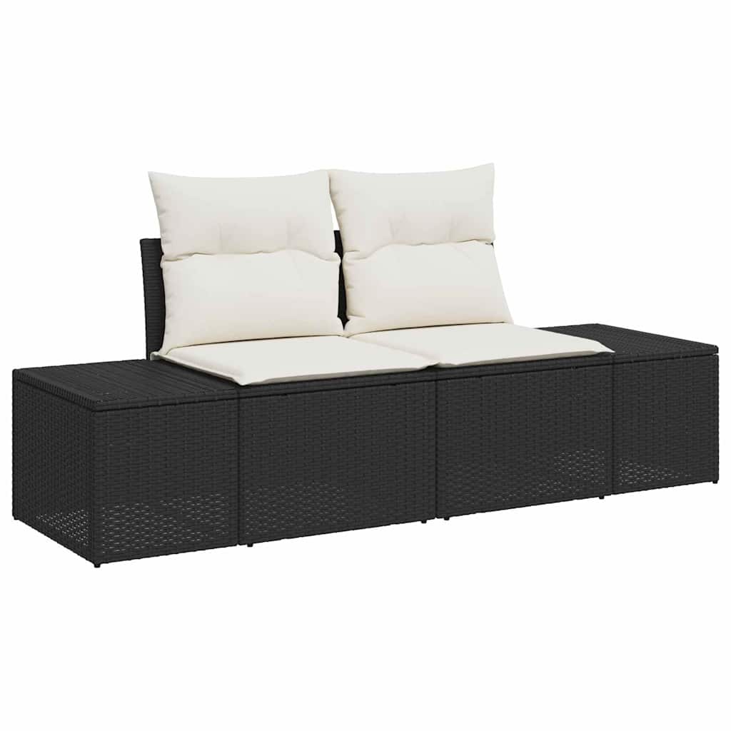 Sofa Sæt med pude 8 pcs polyrattan