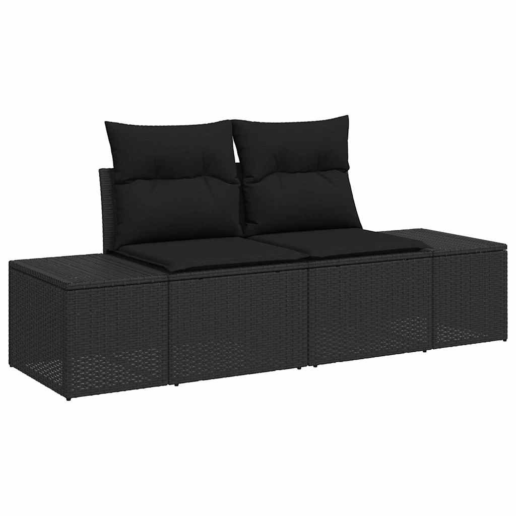 Sofa Sæt med pude 7 pcs polyrattan