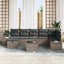 Sofa Sæt med pude 7 pcs polyrattan