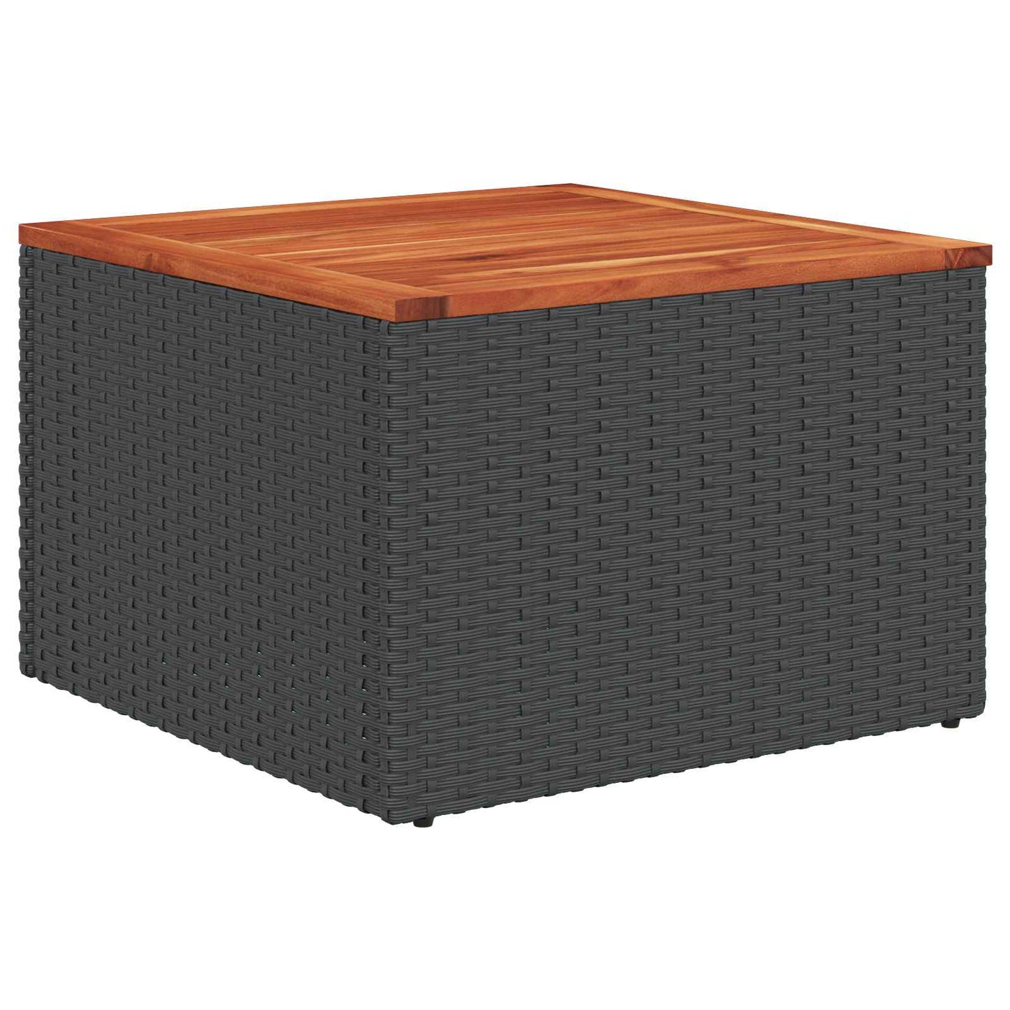 Havesofa Sæt med pude 8 pcs Sort Poly rattan