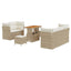 Havesofa Sæt 8 stk. Beige polyrattan