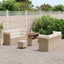 Havesofa Sæt 9 stk. Beige polyrattan