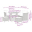 Havesofa Sæt 8 stk. Beige polyrattan