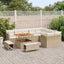 Havesofa Sæt 12 stk. Beige polyrattan