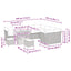 Havesofa Sæt 12 stk. Beige polyrattan