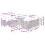 Havesofa Sæt 11 pcs Sort polyrattan