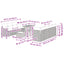 Havesofa Sæt 11 pcs Sort polyrattan