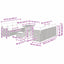 Havesofa Sæt 11 pcs Beige polyrattan