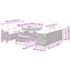 Havesofa Sæt 11 pcs Sort polyrattan