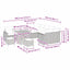 Havesofa Sæt 12 pcs Sort polyrattan