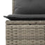 Havesofa Sæt 13 stk. Grå polyrattan