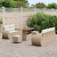Havesofa Sæt 8 stk. Beige polyrattan
