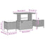 Havesofa Sæt 8 pcs Beige polyrattan