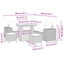 Havesofa Sæt 8 stk. Beige polyrattan