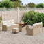 Havesofa Sæt 9 stk. Beige polyrattan