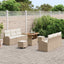 Havesofa Sæt 9 stk. Beige polyrattan