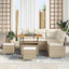 Havesofa Sæt 8 stk. Beige polyrattan