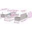 Havesofa Sæt 8 stk. Beige polyrattan