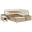 Havesofa Sæt 8 stk. Beige polyrattan
