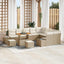 Havesofa Sæt 12 stk. Beige polyrattan