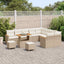 Havesofa Sæt 12 stk. Beige polyrattan
