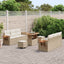 Havesofa Sæt 9 stk. Beige polyrattan