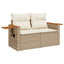 Havesofa Sæt 9 stk. Beige polyrattan