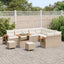 Havesofa Sæt 12 stk. Beige polyrattan