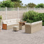 Havesofa Sæt med pude 11 pcs Beige og creme