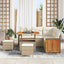 Havesofa Sæt med pude 8 pcs Beige og creme