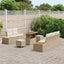 Havesofa Sæt med pude 8 pcs Beige og creme