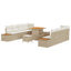 Havesofa Sæt med pude 11 pcs Beige og creme