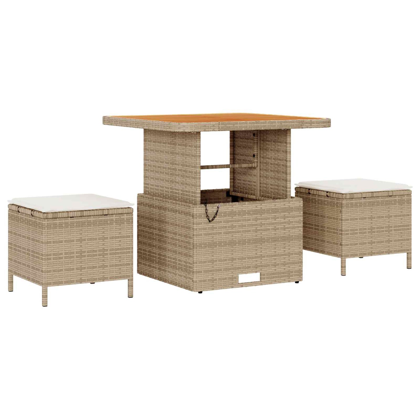 Havesofa Sæt med pude 11 pcs Beige og creme